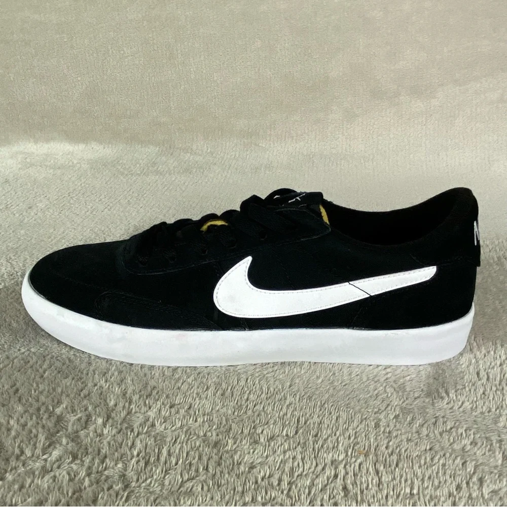 Nike SB Heritage Vulc Mens Sneakers‎ Shoes Size 9 Black White Suede NEW